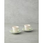 English Home Valora Seramik 4 Parça 2 Kişilik Kahve Fincan Takımı 90 ml Açık Yeşil