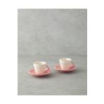 English Home Valora Seramik 4 Parça 2 Kişilik Kahve Fincan Takımı 90 ml Pembe