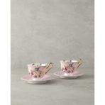 English Home Vanilla New Bone China 4 Parça 2 Kişilik Çay Fincanı Takımı Açık Pembe