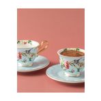 English Home Vanilla New Bone China 4 Parça 2 Kişilik Kahve Fincan Takımı Açık Mavi