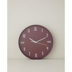 English Home Verna Plastik Duvar Saati 30 Cm Bordo Bordo