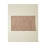 English Home Waffle Weave Kaydırmaz Taban Banyo Paspası 50x80 cm Açık Kahverengi