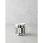 English Home White Charmed Bone Porselen Kupa 290 ml Siyah-Beyaz-Gold - Siyah - Beyaz