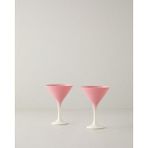 English Home Whitney Cam 2'li Cup - Dondurma Kasesi 175 ml Pembe - Krem