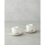 English Home Zelia Bone Porselen 4 Parça 2 Kişilik Kahve Fincan Takımı 90 ml Renkli - 4 Adet