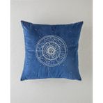 English Home Zodiac Kadife Nakışlı Kırlent Kılıfı 45X45 cm Lacivert