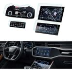 Engo Audi Q7 Ekran Koruyucu Set Multimedya Kumanda Gösterge Klima