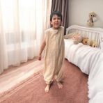 Enhitbaby Çift Kat Müslin Uyku Tulumu, Pamuk, , Rahat Kalıp - 3 - 4 Yaş - Bej