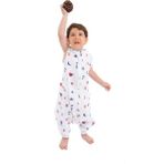 Enhitbaby Çocuk Bebek Yazlık Baharlık Uyku Tulumu Gemici Müslin 0,5 Tog 1-2 Yaş - 1 - 2 Yaş - Beyaz - Lacivert