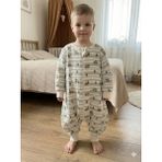 Enhitbaby Uzun Kollu Penye Astarlı 4 Kat Müslin Uyku Tulumu (1.5 Tog) - Krem - 1 - 2 Yaş
