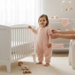 Enhitbaby Uzun Kollu Penye Astarlı 4 Kat Müslin Uyku Tulumu (1.5 Tog) - Somon - 7 - 8 Yaş