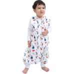 Enhitbaby Yeşil Ağaç Desenli Müslin Yazlık Baharlık Uyku Tulumu 0,5 Tog 1-2 Yaş Çocuklar İçin - 1 - 2 Yaş