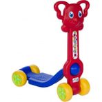 Enhoş Kırmızı Mini 4 Tekerlekli Plastik Fil Scooter