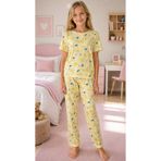 Enie Kız Çocuk Limon Desenli Kısa Kollu Pijama Takımı
