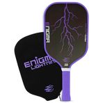 Enigma Pickleball Proto-Yıldırım Turşu Kürek, 16mm Petek Polimer Çekirdekli Termoform Ham Karbon Fiber Pickleball Kürek, Gelişmiş Güç Kontrolü ve Maksimum Döndürme, ABD Pickleball Onaylandı
