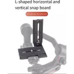 EnigmaticE Jlwin Stabilizer L-Şekilli Dikey Raket Plakası Zhiyun Stabilizer Weebill Weebill S Cloud Crane 2/3s L-Plaka Için Uygundur (Yurt Dışından) - Siyah