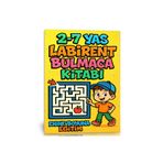 Enine Boyuna Eğitim 2-7 Yaş Çocuklar İçin Labirent Bulmaca Kitabı (58 TAM Sayfa Spiralli)