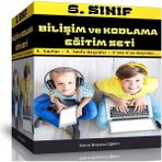 Enine Boyuna Eğitim 5. Sınıf Bilişim ve Kodlama Eğitim Seti 5 Kitap