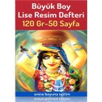 Enine Boyuna Eğitim Büyük Boy Lise Resim Defteri A3 Resim Defteri
