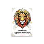 Enine Boyuna Eğitim Çocuklar İçin Mandala Boyama Kitabı (50 HAYVAN Mandala)