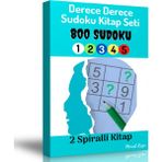 Enine Boyuna Eğitim Dereceli Sudoku Kitap Seti (2 Spiralli Kitap)