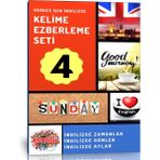 Enine Boyuna Eğitim İngilizce Kelime Ezberleme Modüler Kitap Seti-4