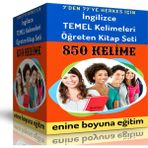 Enine Boyuna Eğitim Ingilizce Temel Kelimeleri Öğreten Kitap Seti (2 Spiralli Kitap)