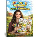 Enine Boyuna Eğitim Piksel Sayılarla Boyama – Çiftlik Hayvanları (Tek Yüze Baskı)