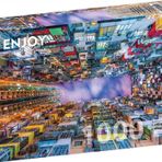 Enjoy 1000 Parça Renkli Apartman Hong Kong Puzzle