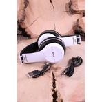 Enjoy Bluetooth Katlanabilir Kablosuz Kart Girişli Radyolu Kulaklık P47 Beyaz