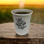 Enjoy Coffee Konseptli Tek Kullanımlık 7 Oz 50 Adet Karton Bardak