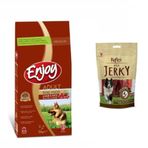 Enjoy Kuzu Etli 15 kg Köpek Maması + Reflex Duck Jerky 80 gr Yetişkin Köpek Maması