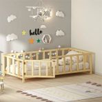 Enjoy Life Enjolıfetroy Montessori Karyola Çam Kapılı - 120 x 200 cm - Ceviz