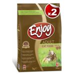 Enjoy Tavuk Etli 2 x 1 kg Yetişkin Kedi Maması