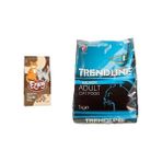 Enjoy Tavuklu Keten Tohumlu Yetişkin 1 kg Kuru Kedi Maması ve Trendline Somonlu Yetişkin 1 kg Kuru Kedi Maması