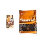 Enjoy Tavuklu Keten Tohumu Yetişkin 1 kg Kuru Kedi Maması + Trendline Kuzu Etli Yetişkin 1 kg Kedi Maması