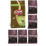 Enjoy Tavuklu Yetişkin Kedi Maması 15 Kg & Trendline Biftekli Yetişkin Köpek Maması 1 Kg X 5 Adet