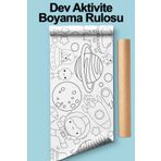 Enjoymydesign Boya Rulo Aktivite Kağıt Boyama Kağıdı 2.5 Metre Rulo - Bebek ve Çocuk için Eğitici Boyama Kağıdı