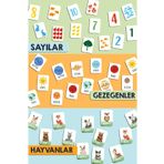 Enjoymydesign Eğitici Zeka Kartları Eşleştirme Oyunu 3lü Set Gezegenler Hayvanlar Sayılar Ahşap Eğitici Oyun
