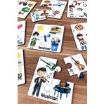 Enjoymydesign Meslekleri Öğreniyorum Ahşap Üç Parçalı Eşleştirme Oyunu Okul Öncesi Bebek Eğitici Oyuncak