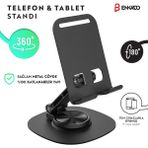 Enkado 360 Dönen Tüm Açılarla Ayarlanabilir Stand Telefon ve Tablet ile Uyumlu Stand Güçlü Masa Üstü Telefon Tutucu Yükseltici