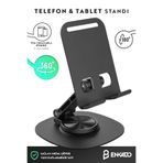 Enkado Metal 360 Dönebilen Ayarlanabilir Telefon Ve Tablet Tutucu Masa Üstü Stand Yükseltici Sabitleyici