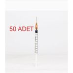 ENKAVET 1 cc ml Insülin Enjektörü 100 Ölçek 26G 0.45X13 mm Kahverengi Iğneli Steril 50 Adet