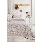 Enlora Home Desenli Pike Seti Tek Kişilik Gonca Beyaz (Pike+Yastık Kılıfı)