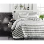 Enlora Home Kapitone Yatak Örtüsü Seti Çift Kişilik Hook Gri