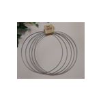 Enludo Metal Makrome Çember 35 Cm 5li Set Galvanizli Kasnak Halka Düş Kapanı-Metal Çember Tel Kasnak