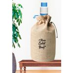 enmalife Dekoratif Home Sweet Home Baskılı Jüt kumaş Damacana Kılıfı
