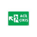 Ennalbur Acil Çıkış Uyarı Levhasi 25X35 Kod: 947