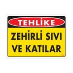 Ennalbur Dek FL 780 Zehirli Katı ve Sıvılar Uyarı Levhası 25 x 35 cm