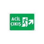 Ennalbur Dek FL 946 Acil Çıkış Uyarı Levhası 17,5 x 25 cm